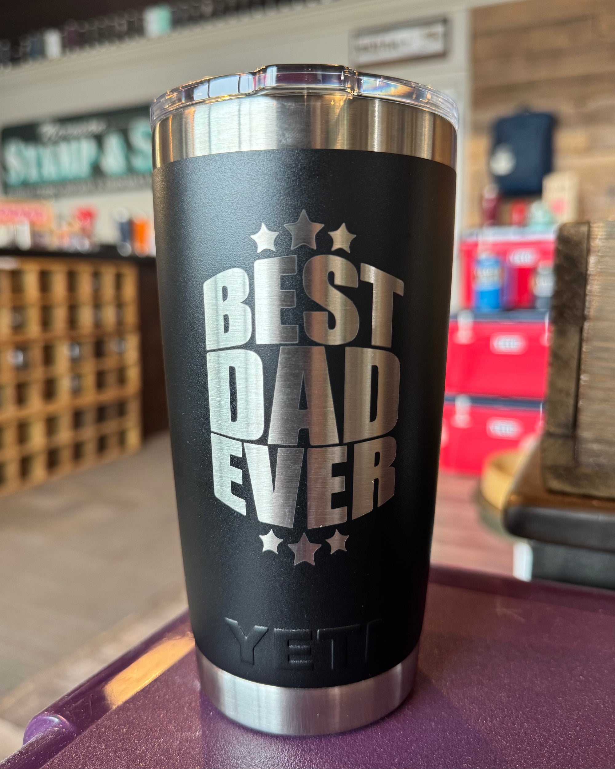 YETI Rambler Tumbler – Insulated Drinkware With Laser Engraved Best Dad Gift
