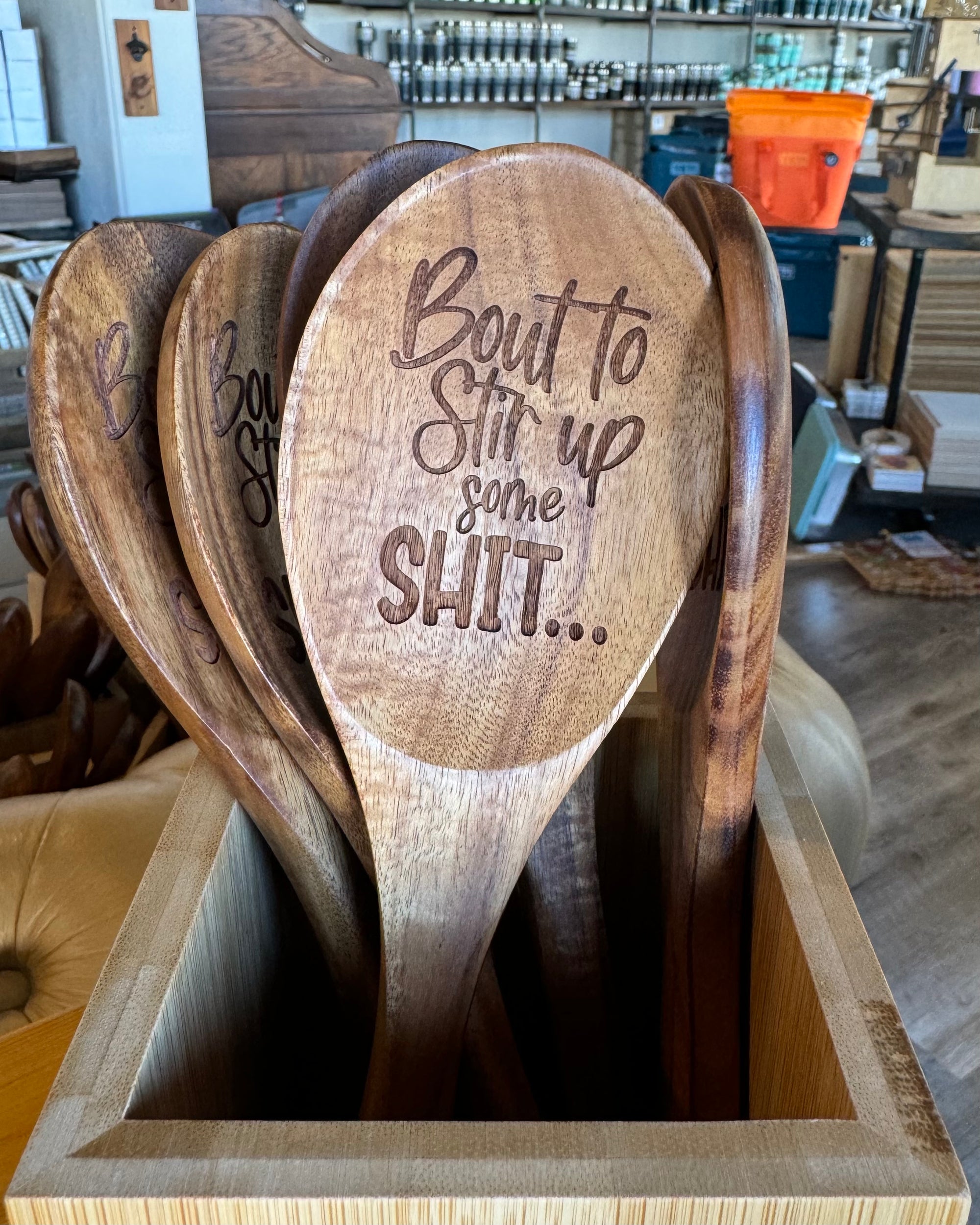 Teak Wood Mixing Spoon – Durable Wooden Kitchen Utensil With Unique Design