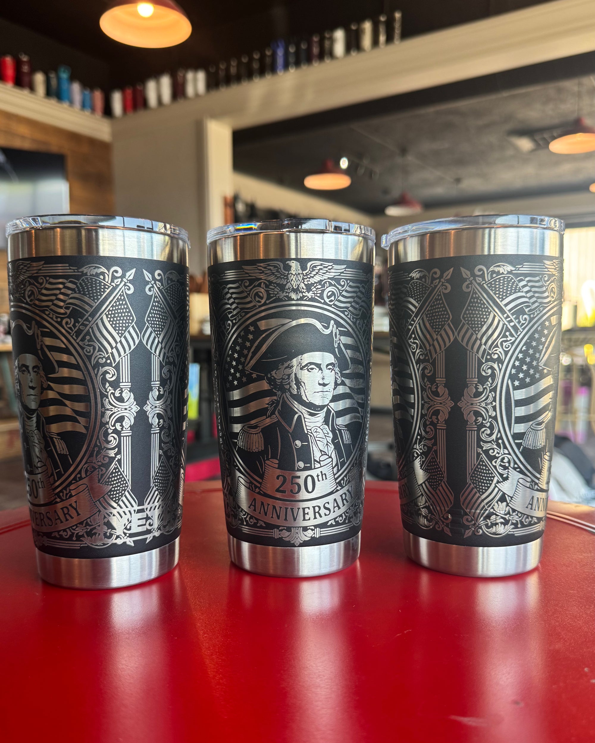 Engraved YETI 20oz Rambler Tumbler | USA 250th Anniversary