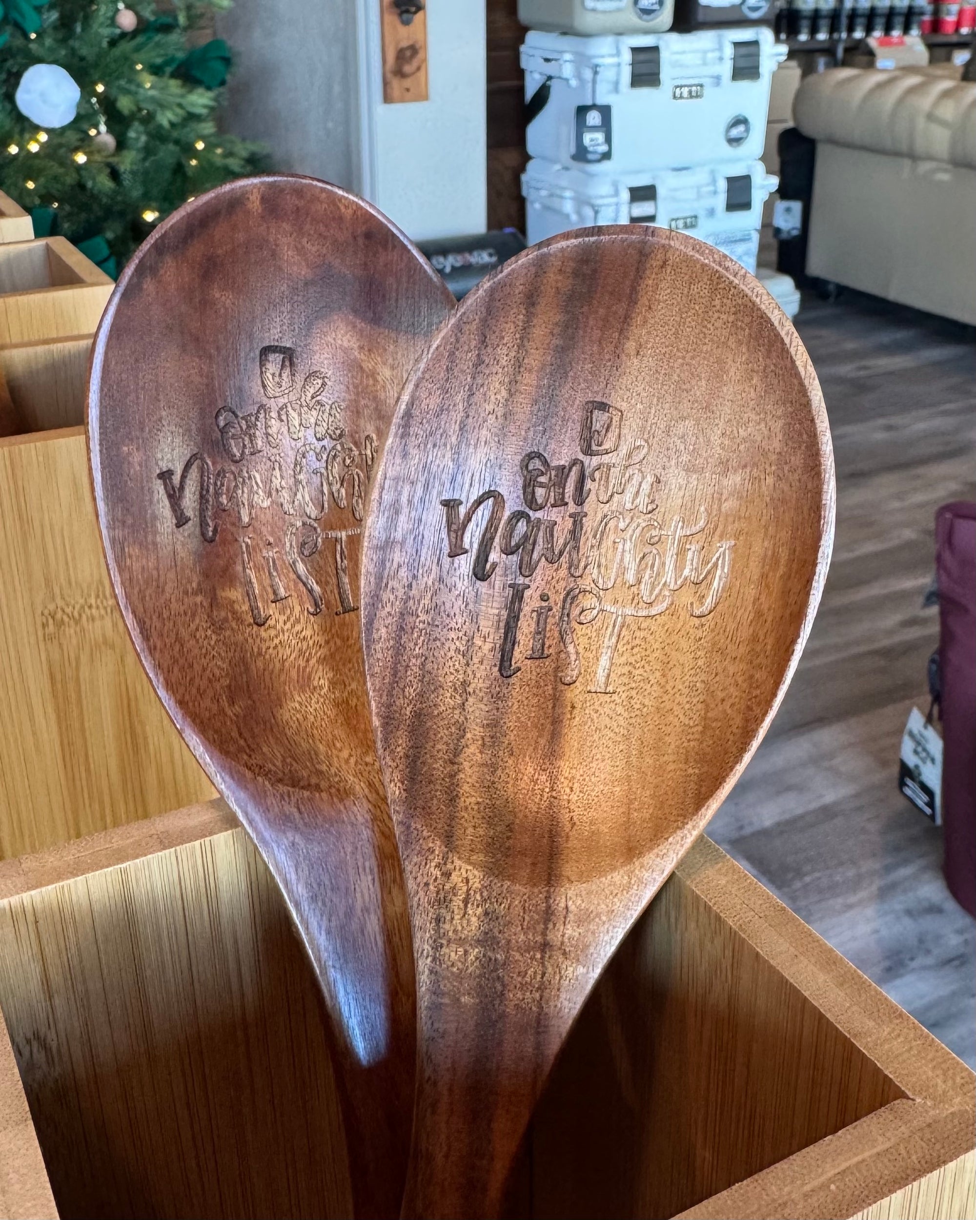 Teak Wood Mixing Spoon – Durable Wooden Kitchen Utensil | Christmas Gift Idea