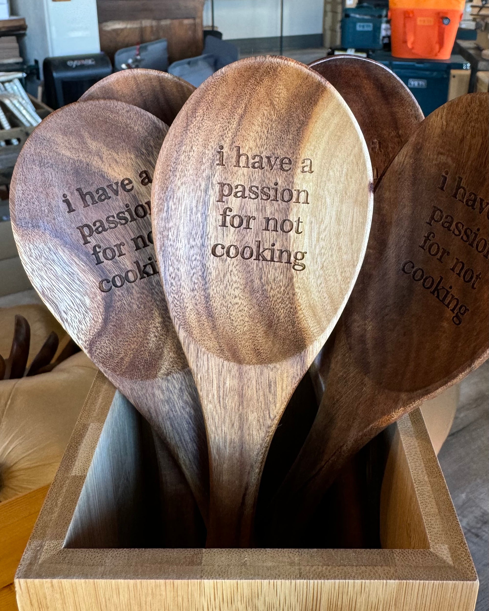 Teak Wood Mixing Spoon – Handcrafted Wooden Kitchen Spoon | Durable Teak Utensil