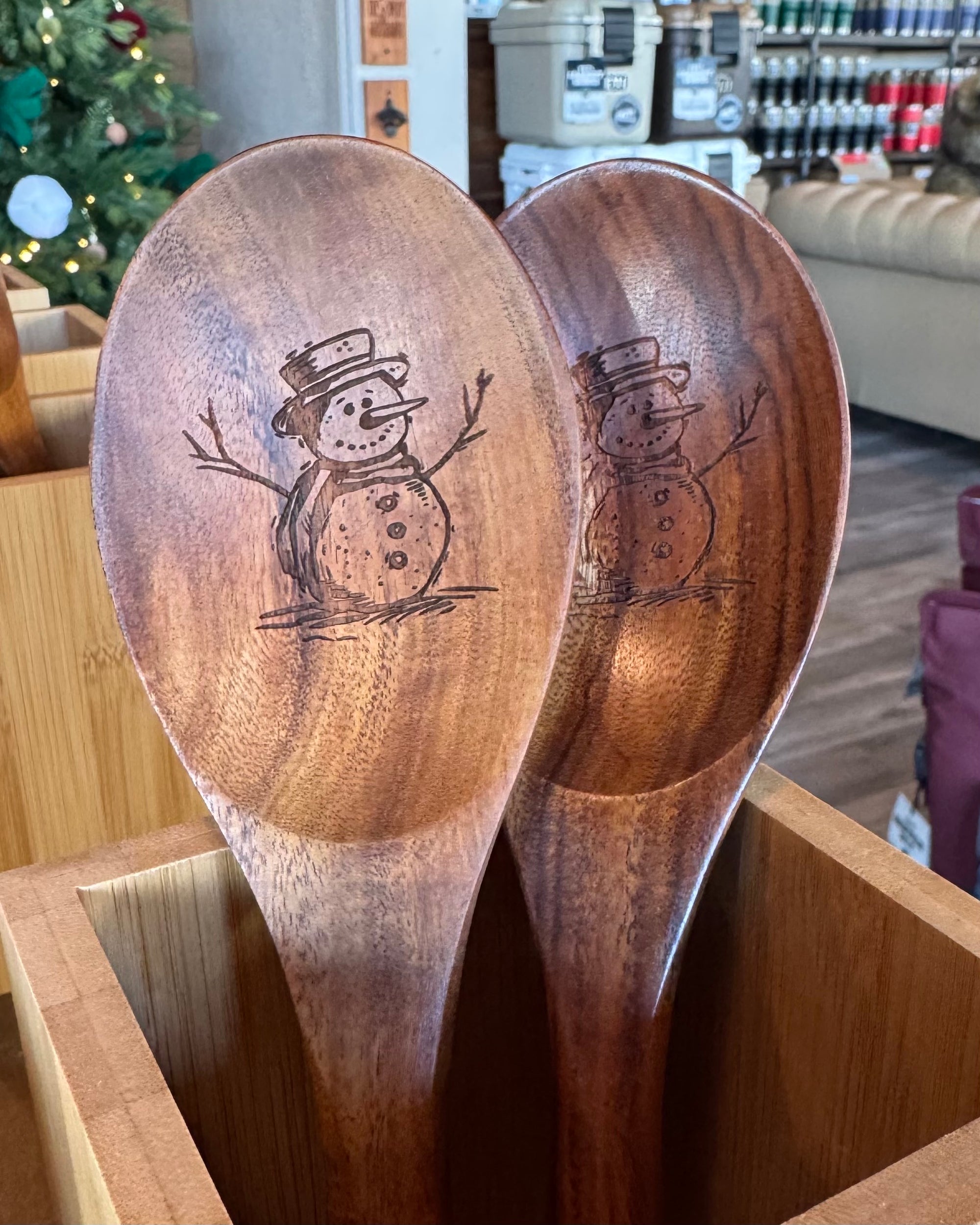 Teak Wood Mixing Spoon – Durable Wooden Kitchen Utensil | Christmas Gift