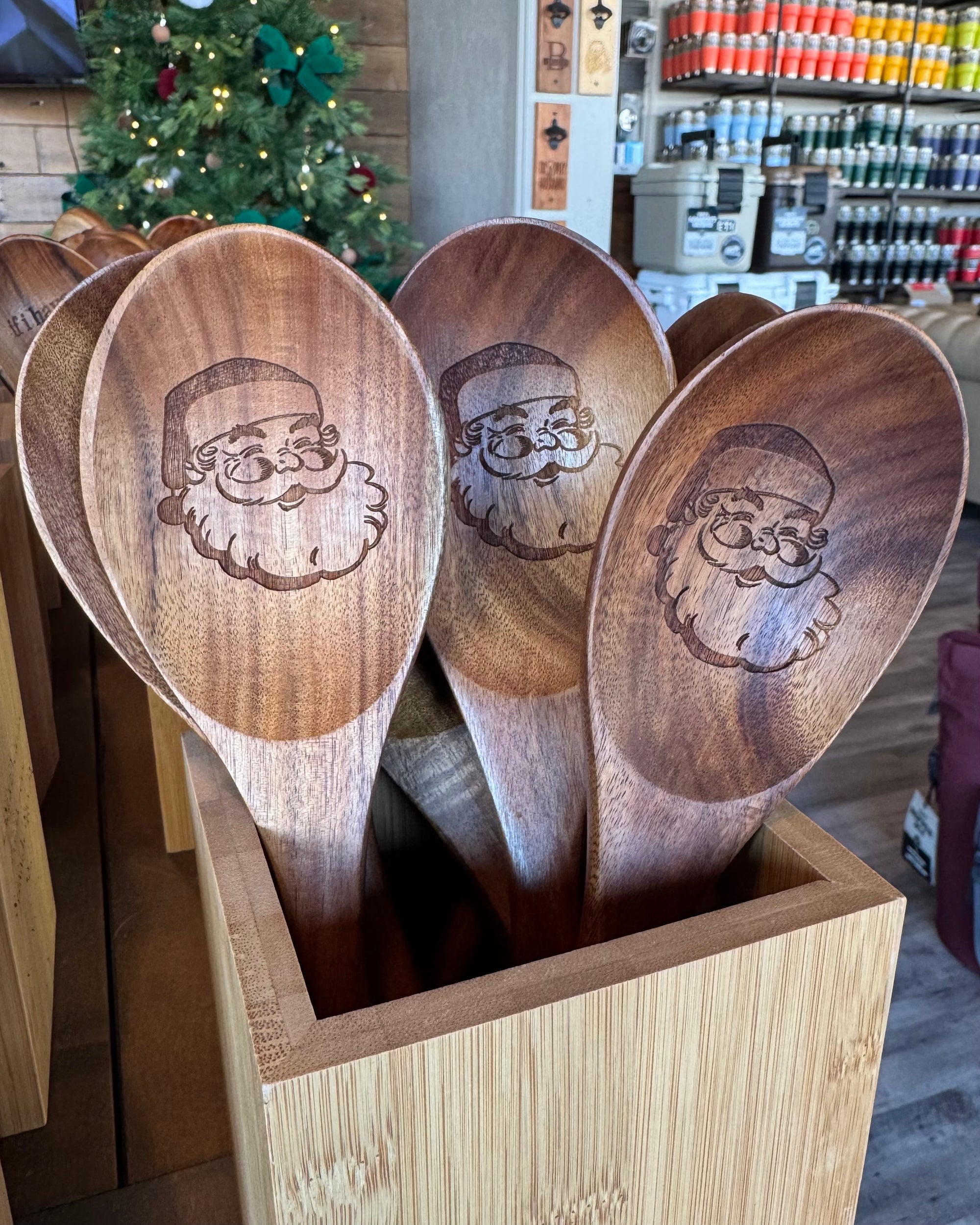 Teak Wood Mixing Spoon – Durable Wooden Kitchen Utensil | Christmas Gift Idea