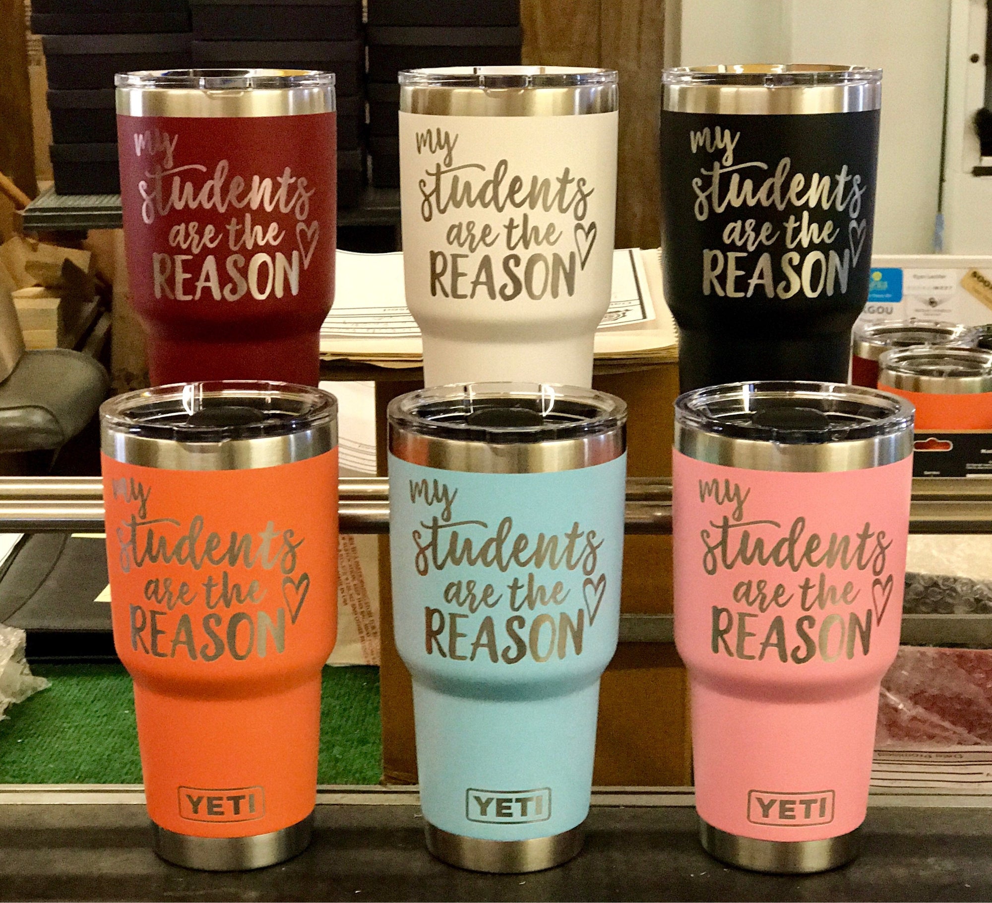 Laser Engraved Authentic YETI Rambler - MY STUDENTS - ImpressMeGifts