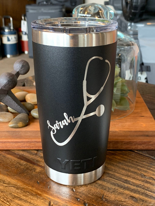 Laser Engraved Authentic YETI Rambler STETHOSCOPE