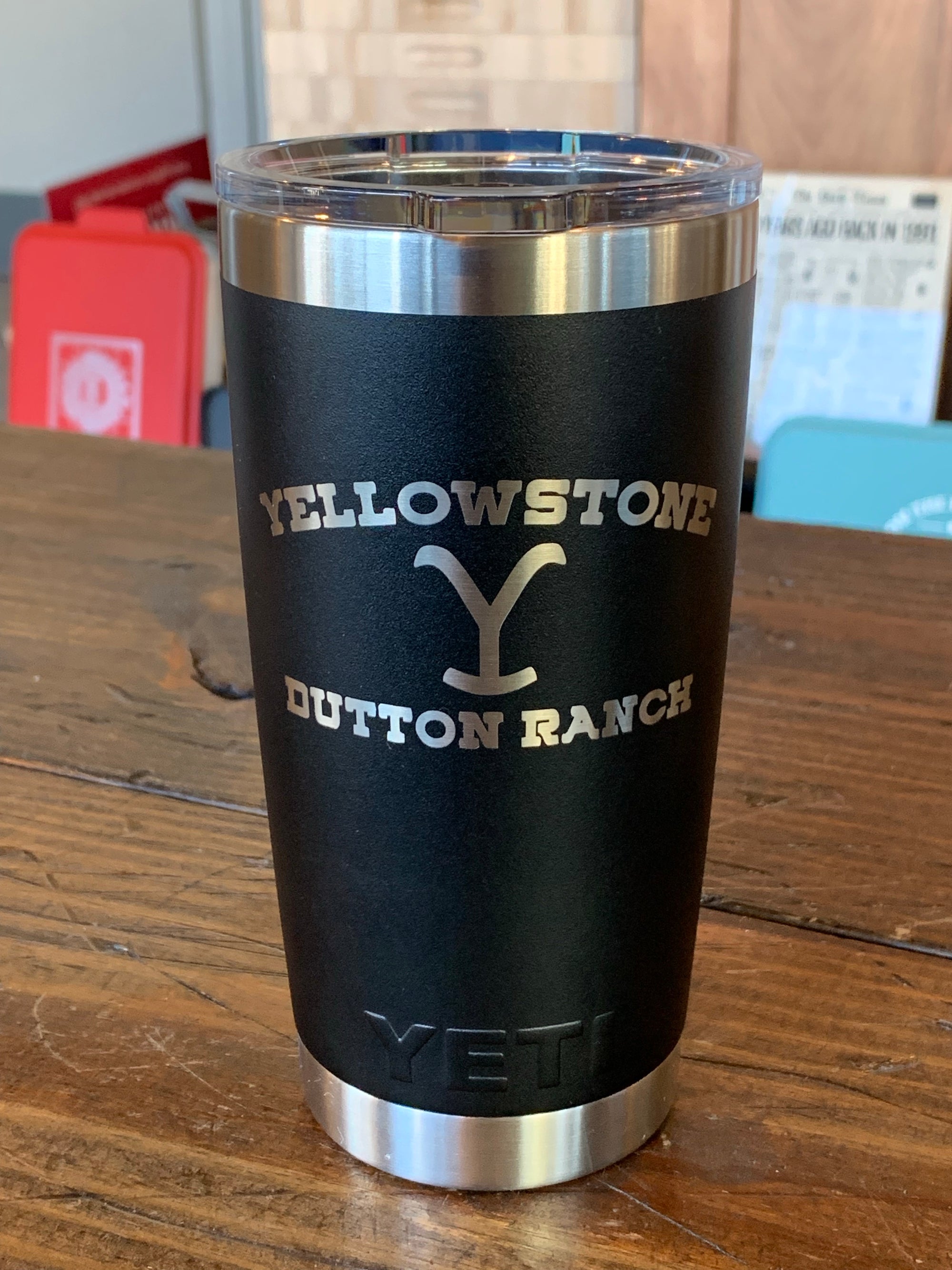 Laser Engraved Authentic YETI Rambler - YELLOWSTONE DUTTON RANCH - ImpressMeGifts