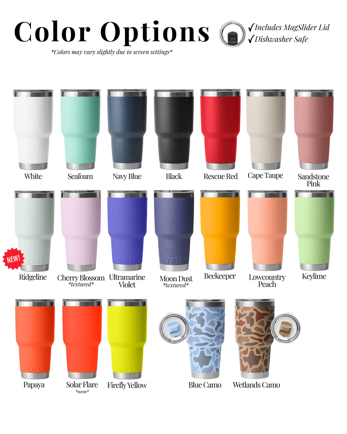 PERSONALIZED Authentic 30 oz Yeti Rambler - LASER ENGRAVED - ImpressMeGifts
