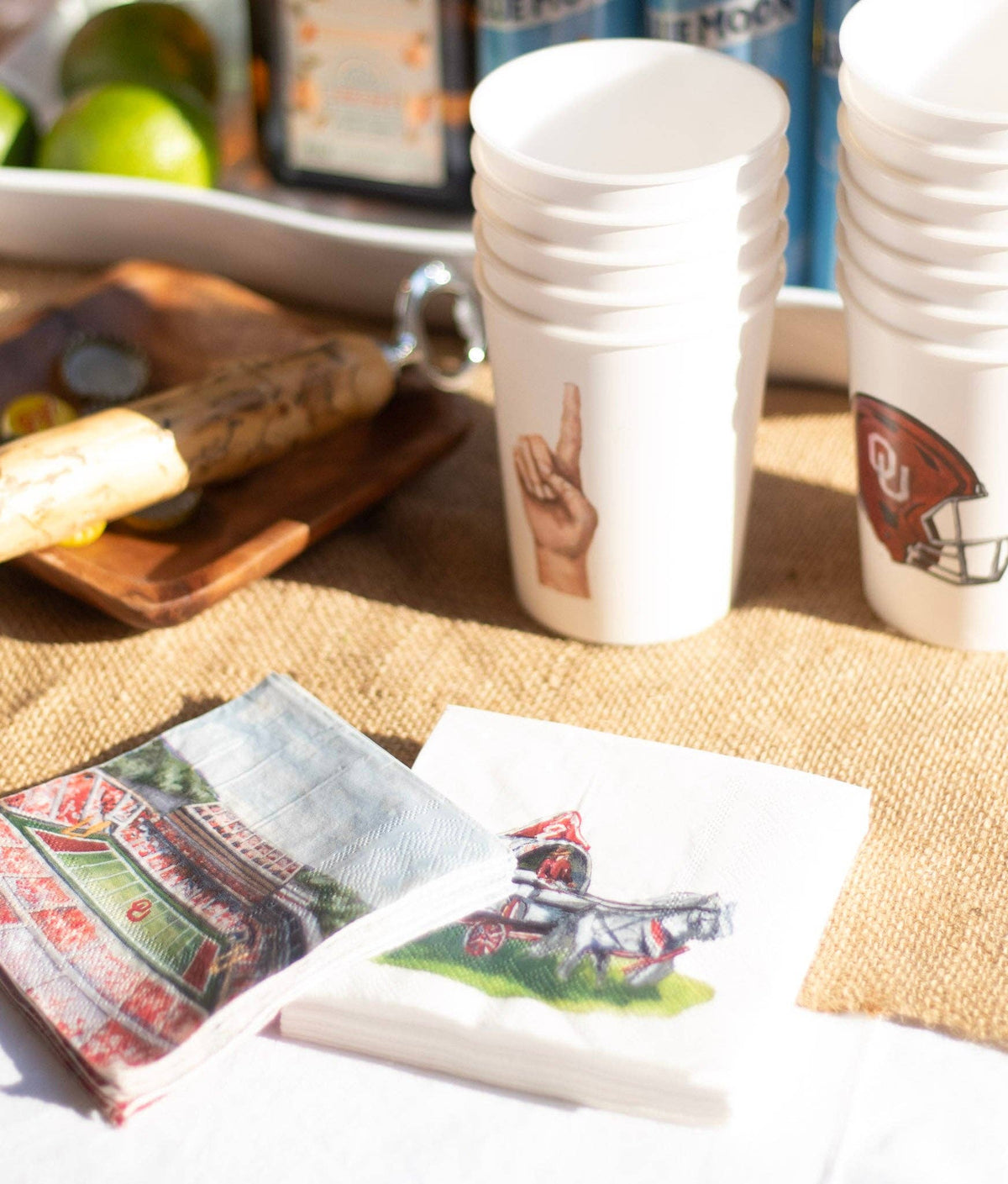Oklahoma, University of Gaylord Stadium Napkin Set