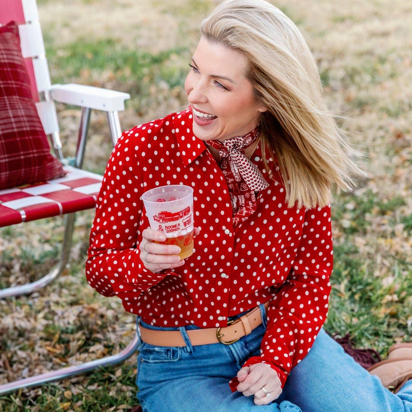 OU Shatterproof Cups - Set of 8