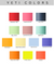 a color chart with different shades of paint