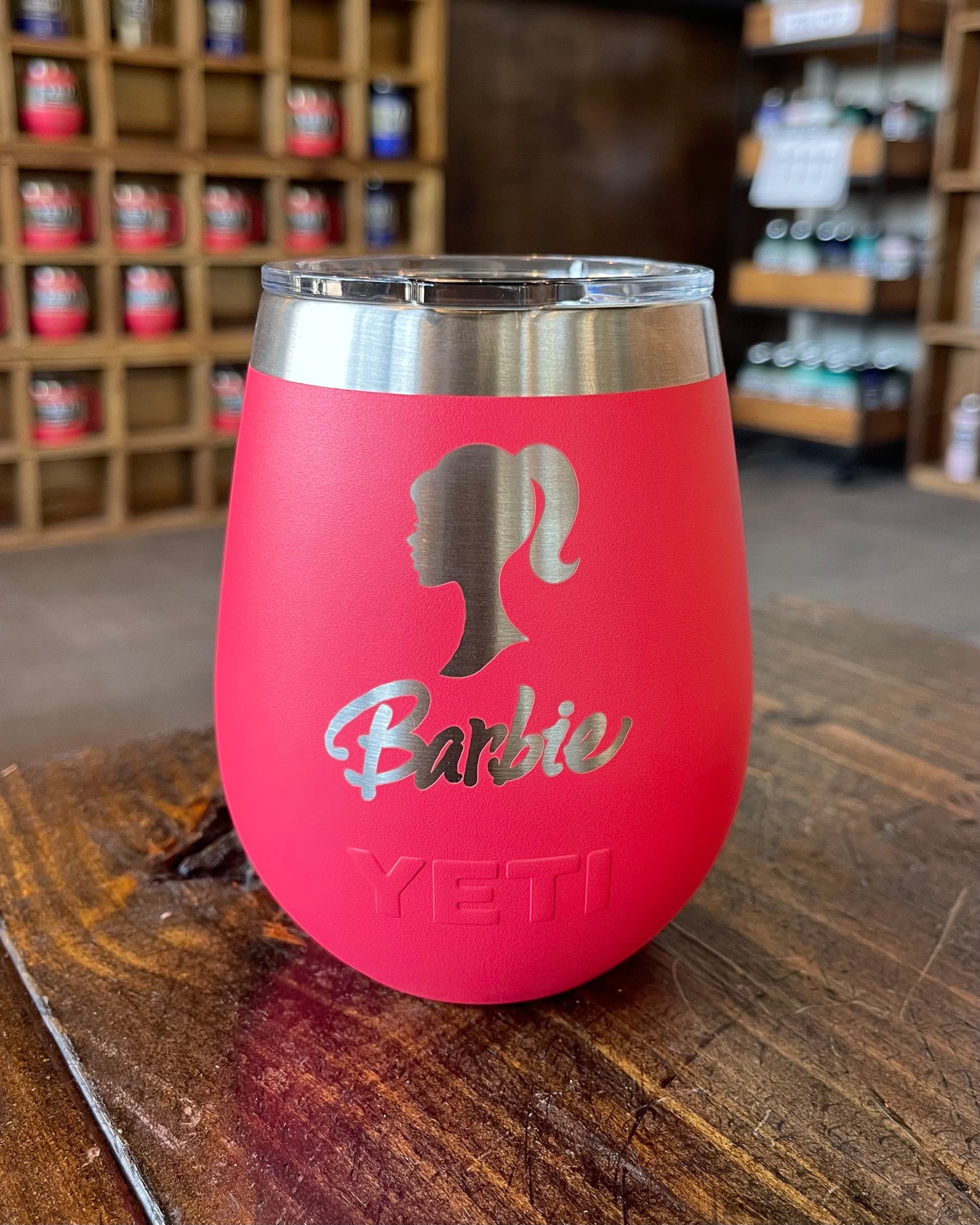 Laser Engraved Yeti Wine Tumbler - Sun, Sand, & a Drink In My Hand