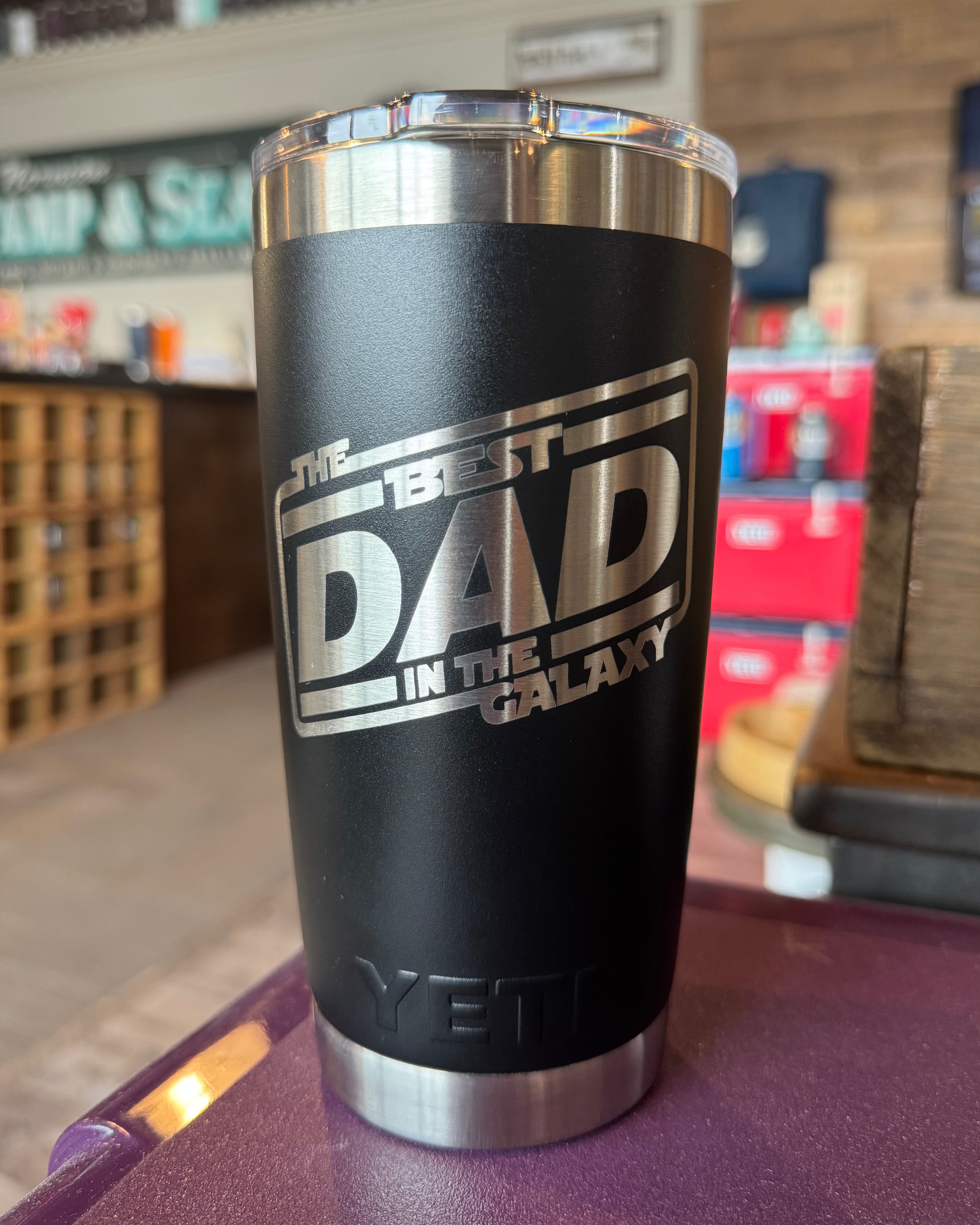 YETI Rambler Tumbler Laser Engraved Best Dad Gift ImpressMeGifts