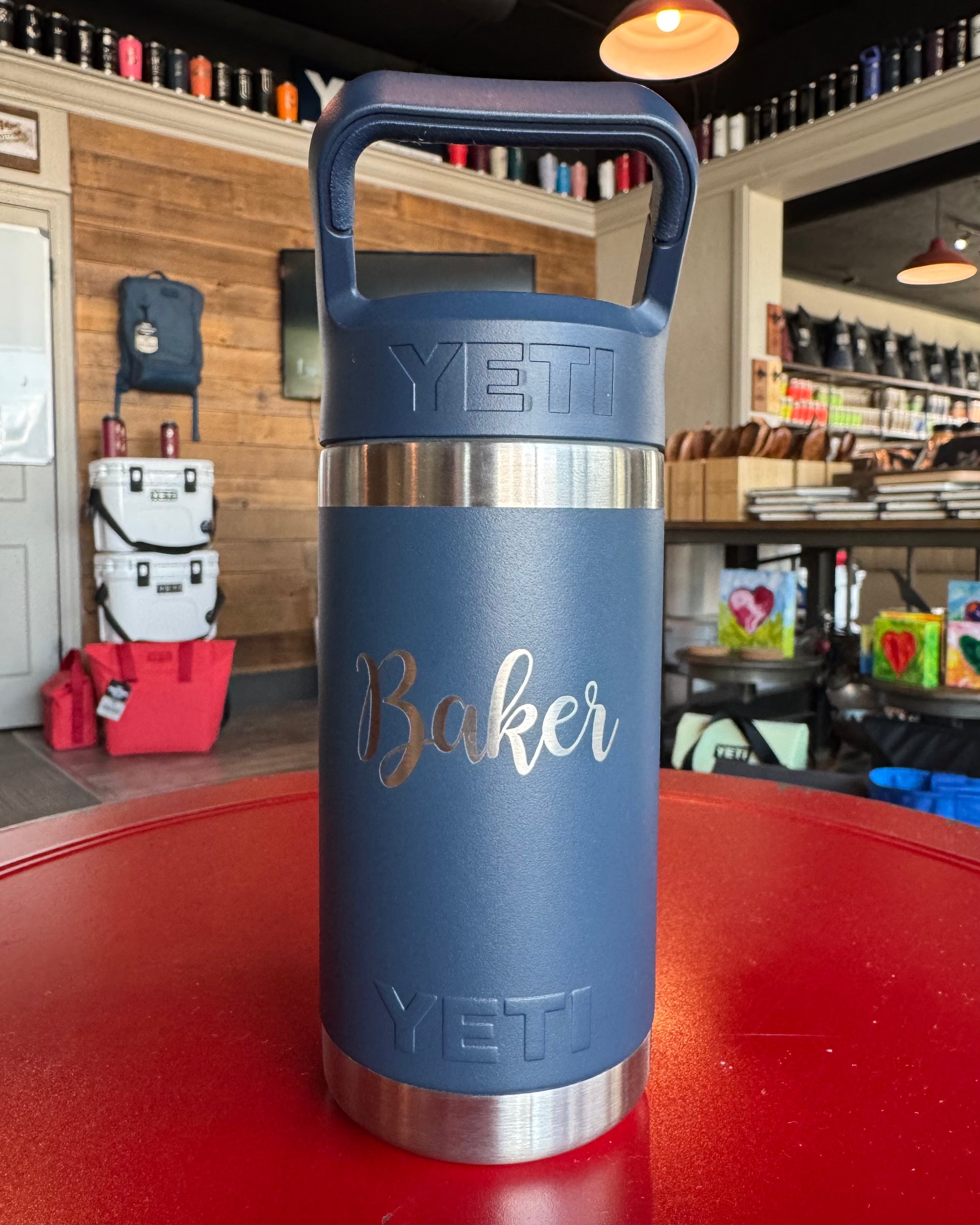 PERSONALIZED Authentic 12 oz Yeti Kids Bottle - LASER ENGRAVED