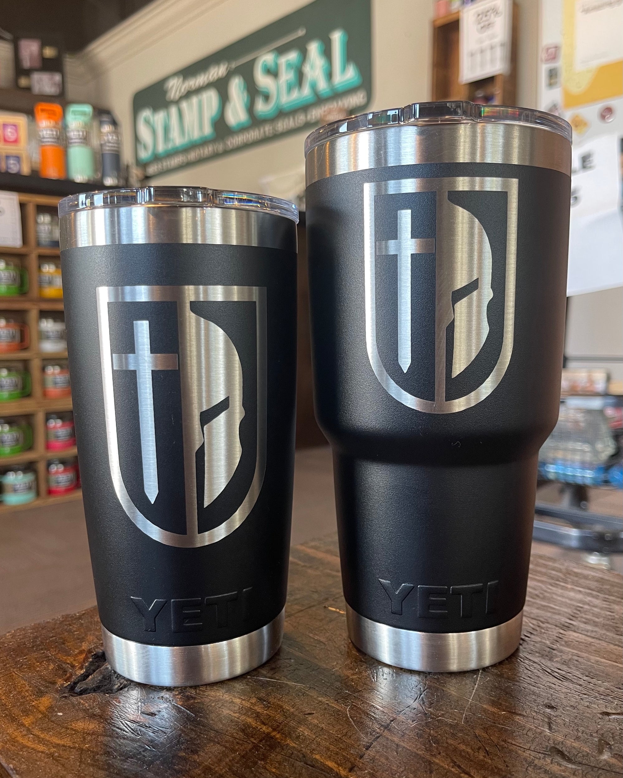 Laser Engraved Authentic YETI Rambler - A GOOD DAY