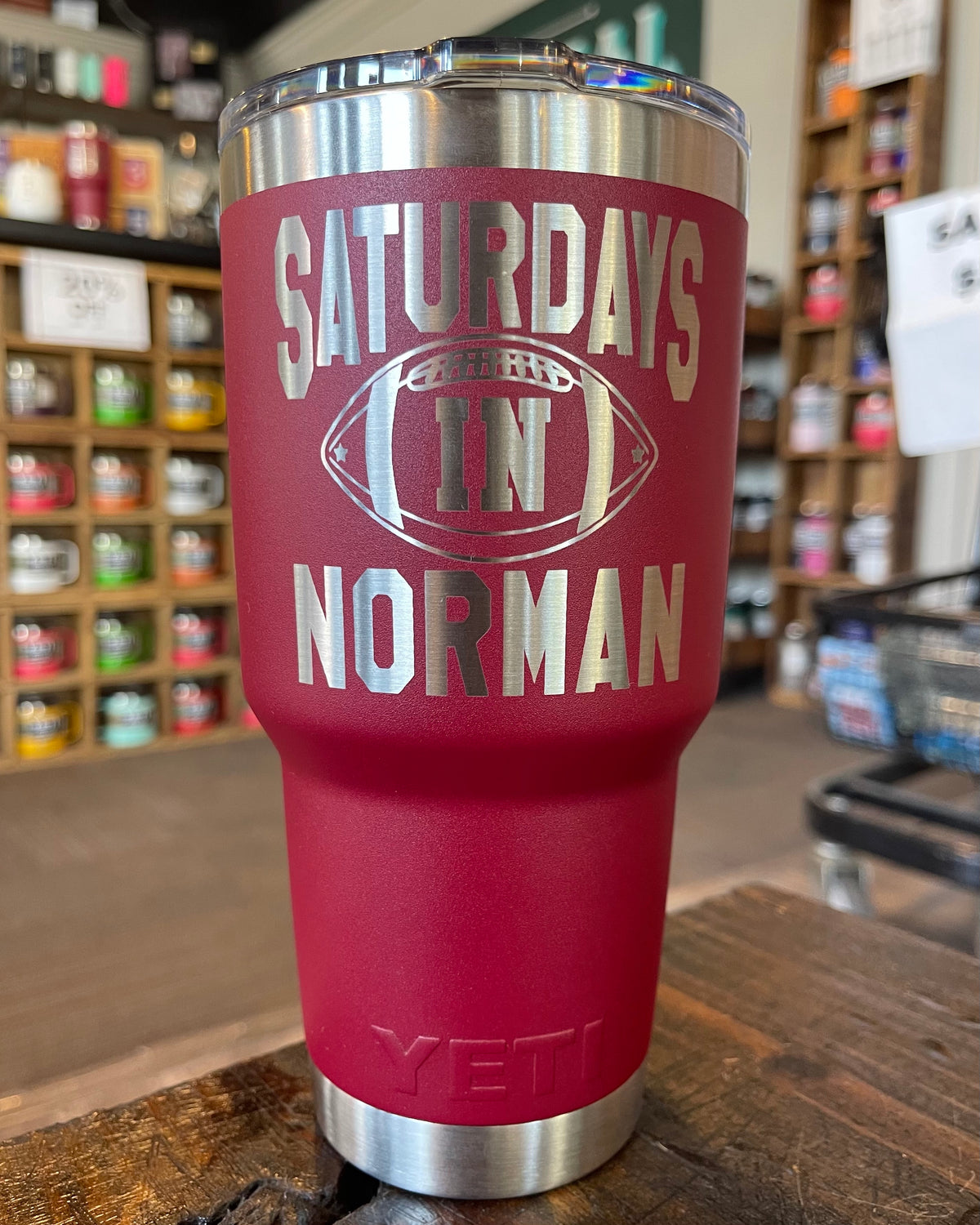 Laser Engraved Authentic YETI Rambler - BELIEVE