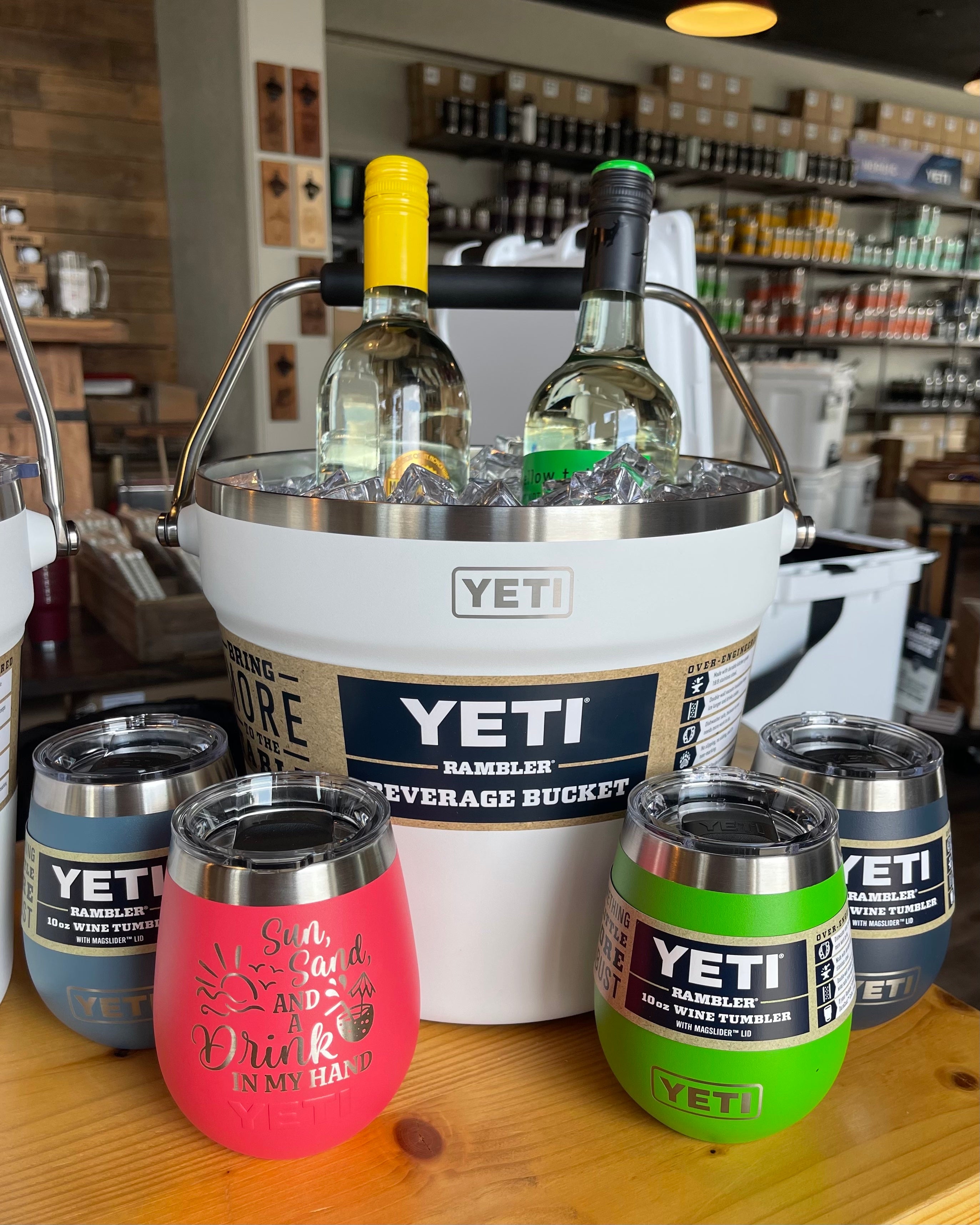 WORK 'n MORE - Yeti Rambler Beverage Bucket Rescue Red