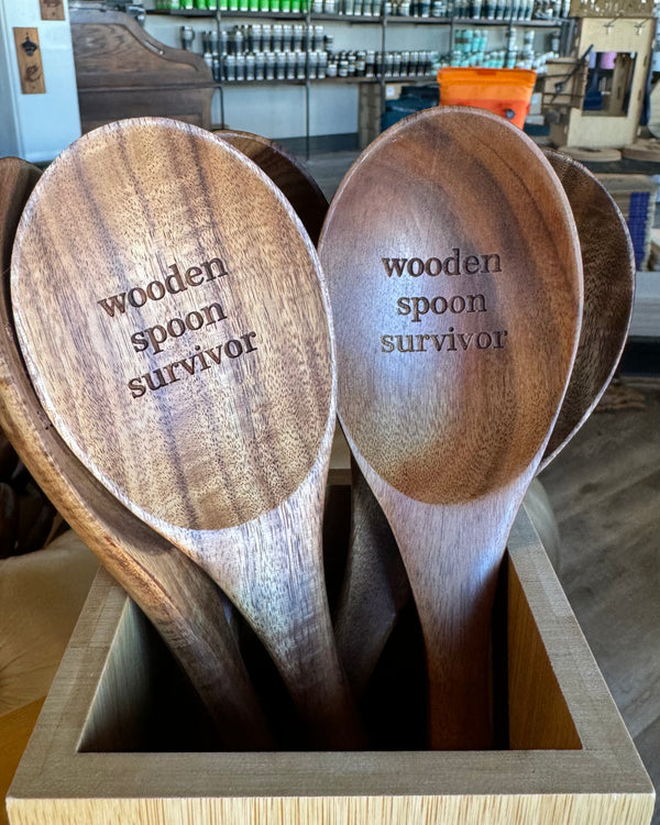 ImpressMeGifts Teak Wood Mixing Spoon