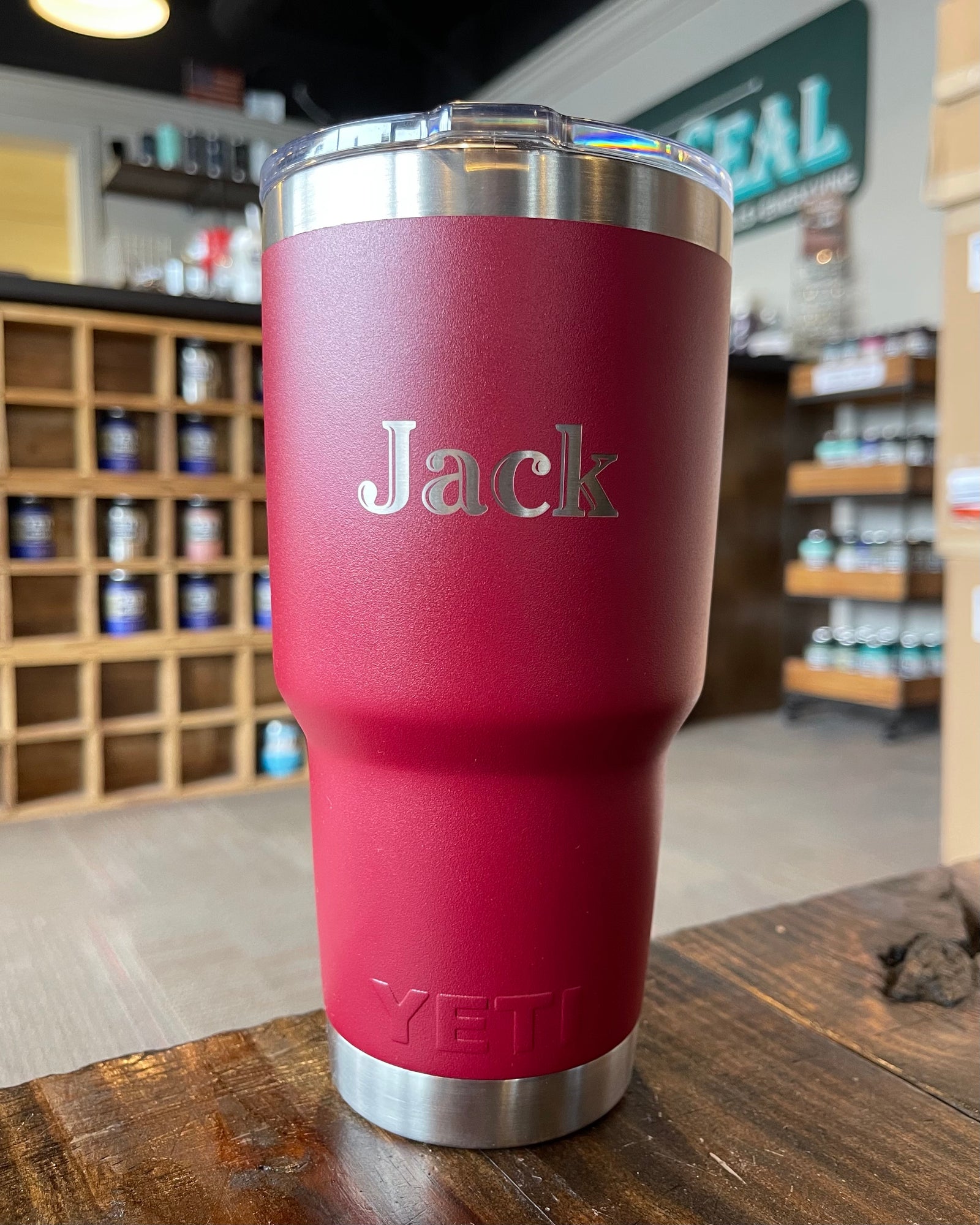 Laser Engraved Authentic YETI Rambler - HAPPY FACE - ImpressMeGifts