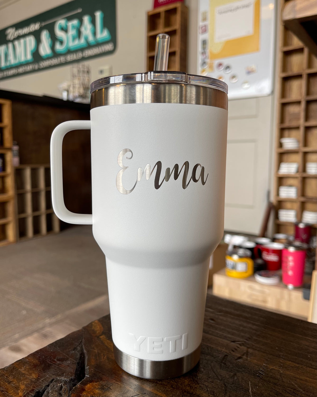 PERSONALIZED Authentic 30 oz Yeti Rambler - LASER ENGRAVED