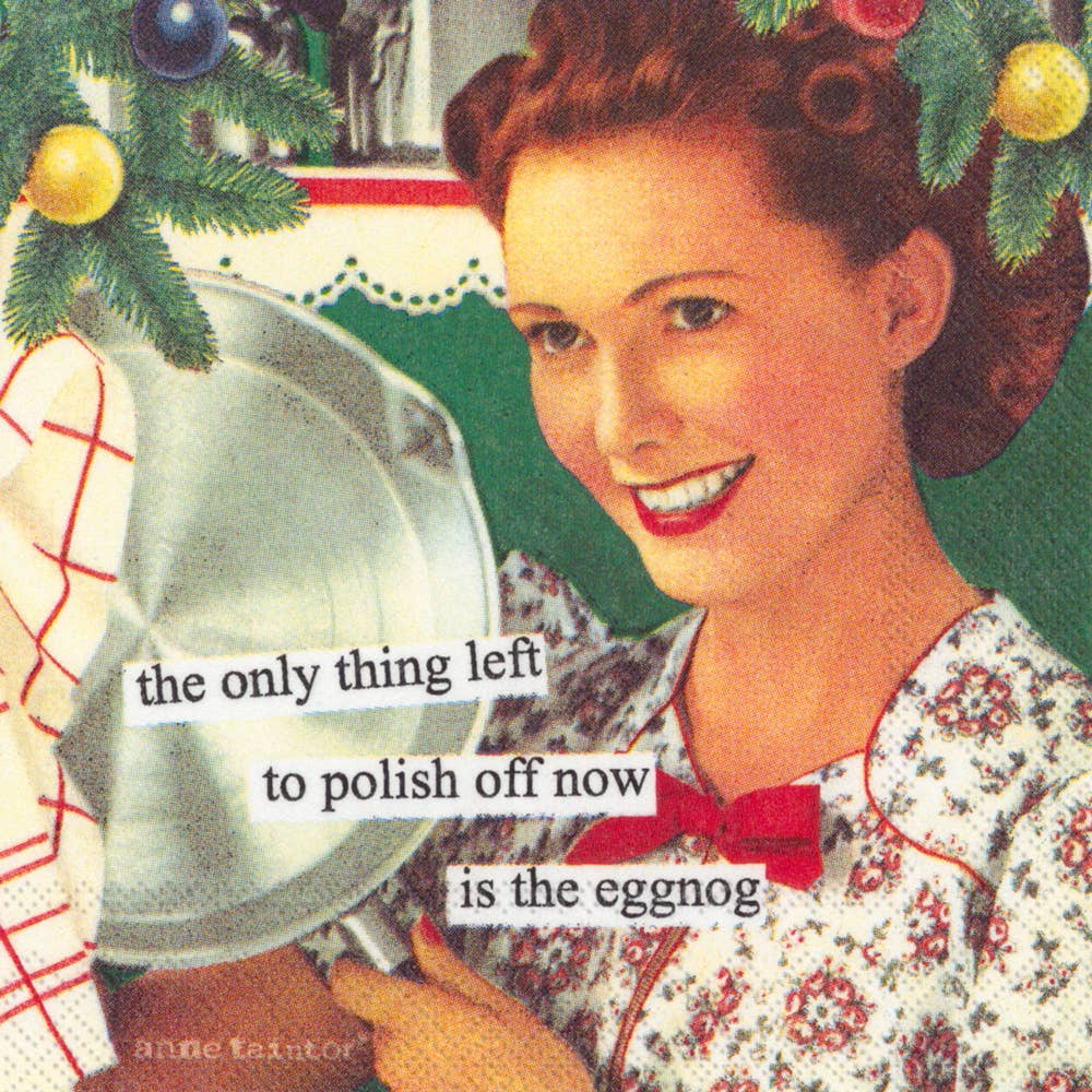 Anne Taintor Holiday Paper Cocktail Napkins Eggnog