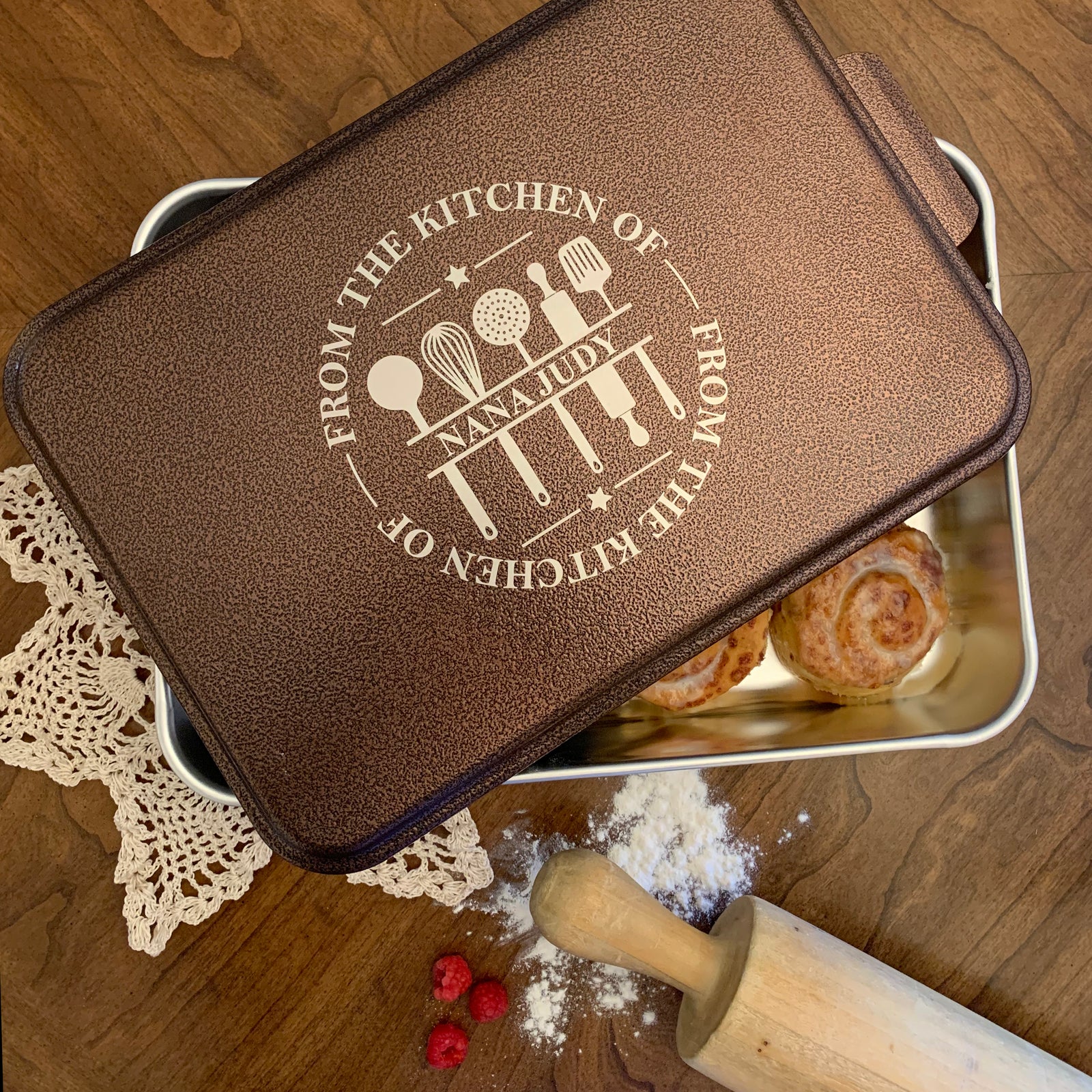 9" x 13" Aluminum Cake Pan - From The Kitchen Of - ImpressMeGifts