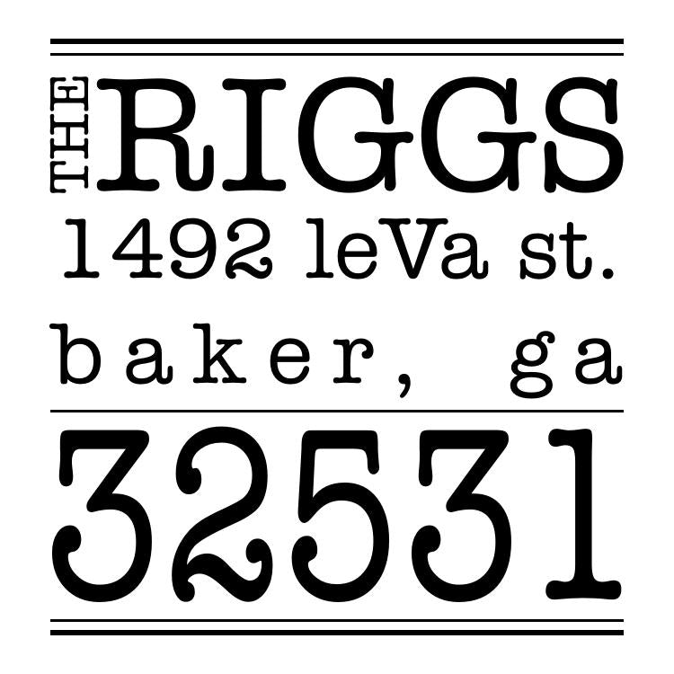 Fancy Self Inking Address Stamp 10 - ImpressMeGifts