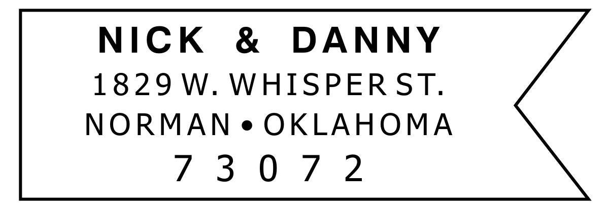 Fancy Self Inking Address Stamp 11 - ImpressMeGifts