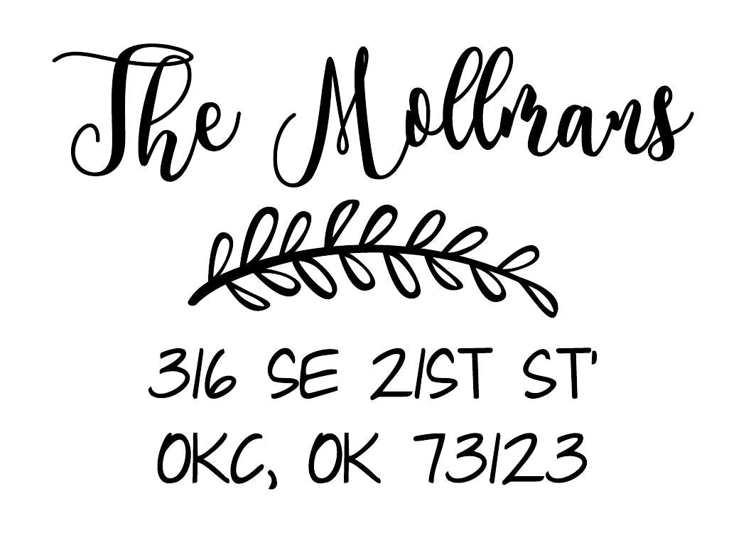 Fancy Self Inking Address Stamp 12 - ImpressMeGifts