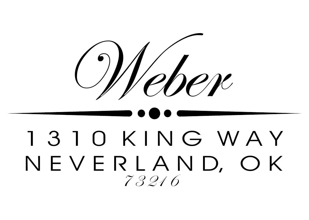 Fancy Self Inking Address Stamp 13 - ImpressMeGifts