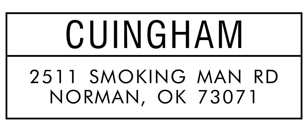 Fancy Self Inking Address Stamp 14 - ImpressMeGifts