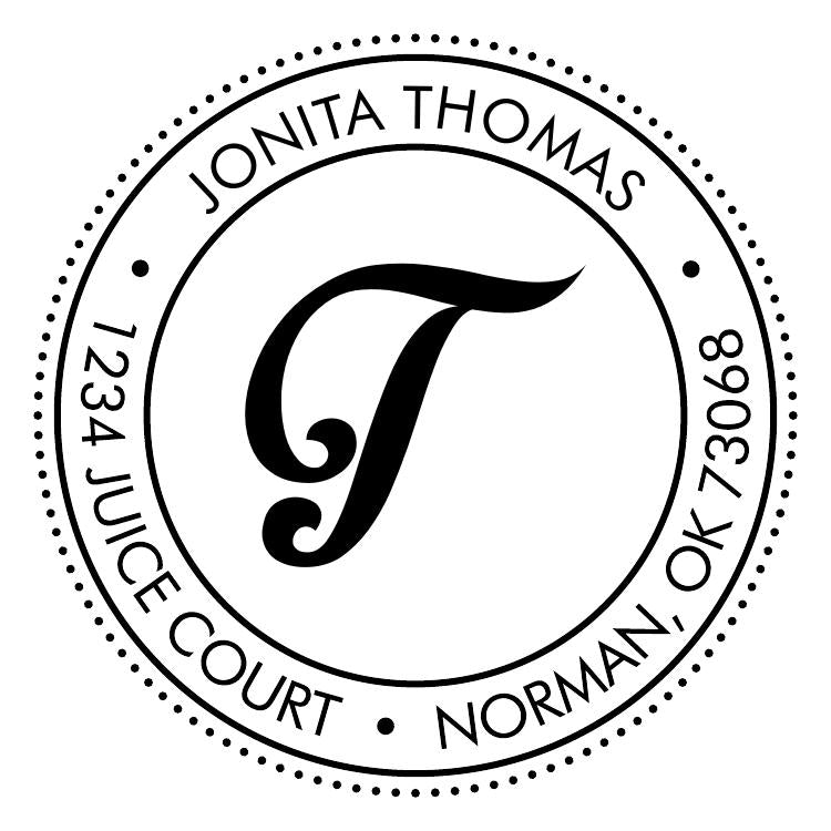 Fancy Self Inking Address Stamp 2 - ImpressMeGifts