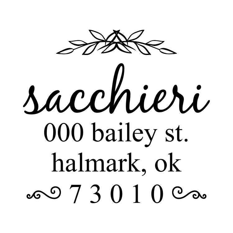 Fancy Self Inking Address Stamp 3 - ImpressMeGifts