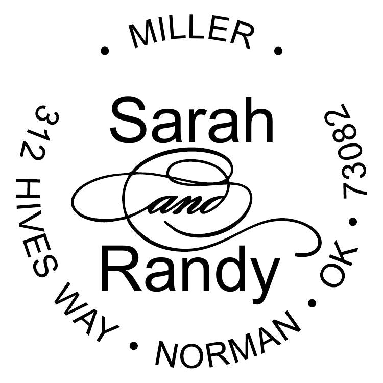 Fancy Self Inking Address Stamp 5 - ImpressMeGifts