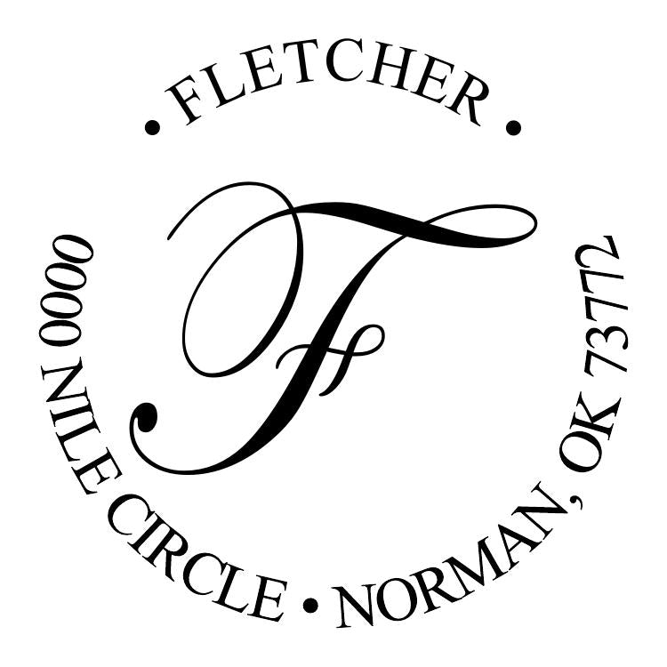 Fancy Self Inking Address Stamp 6 - ImpressMeGifts