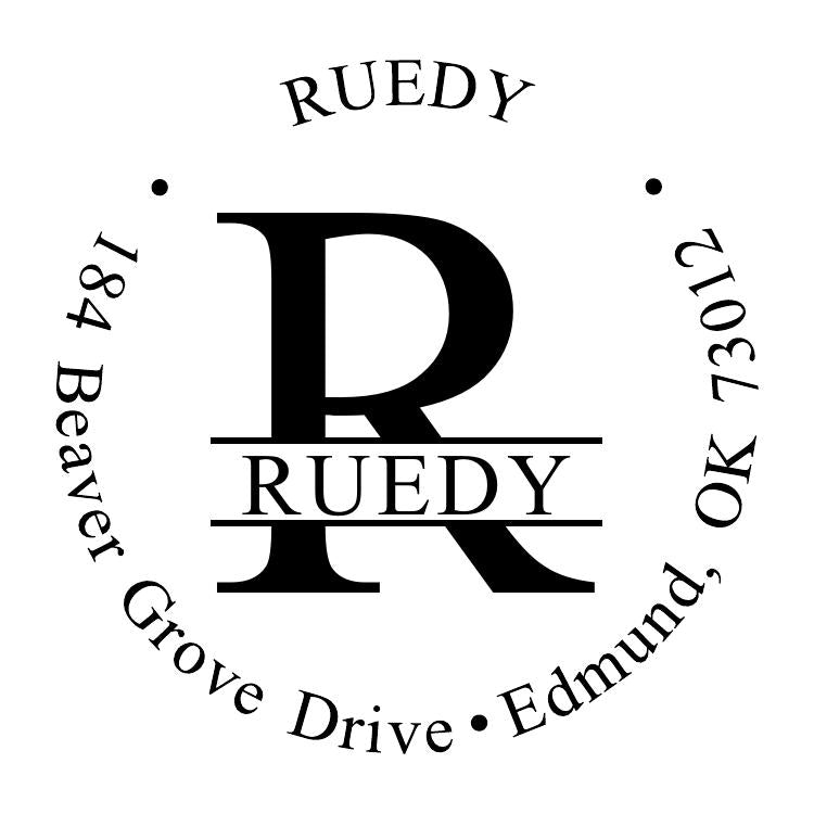 Fancy Self Inking Address Stamp 7 - ImpressMeGifts