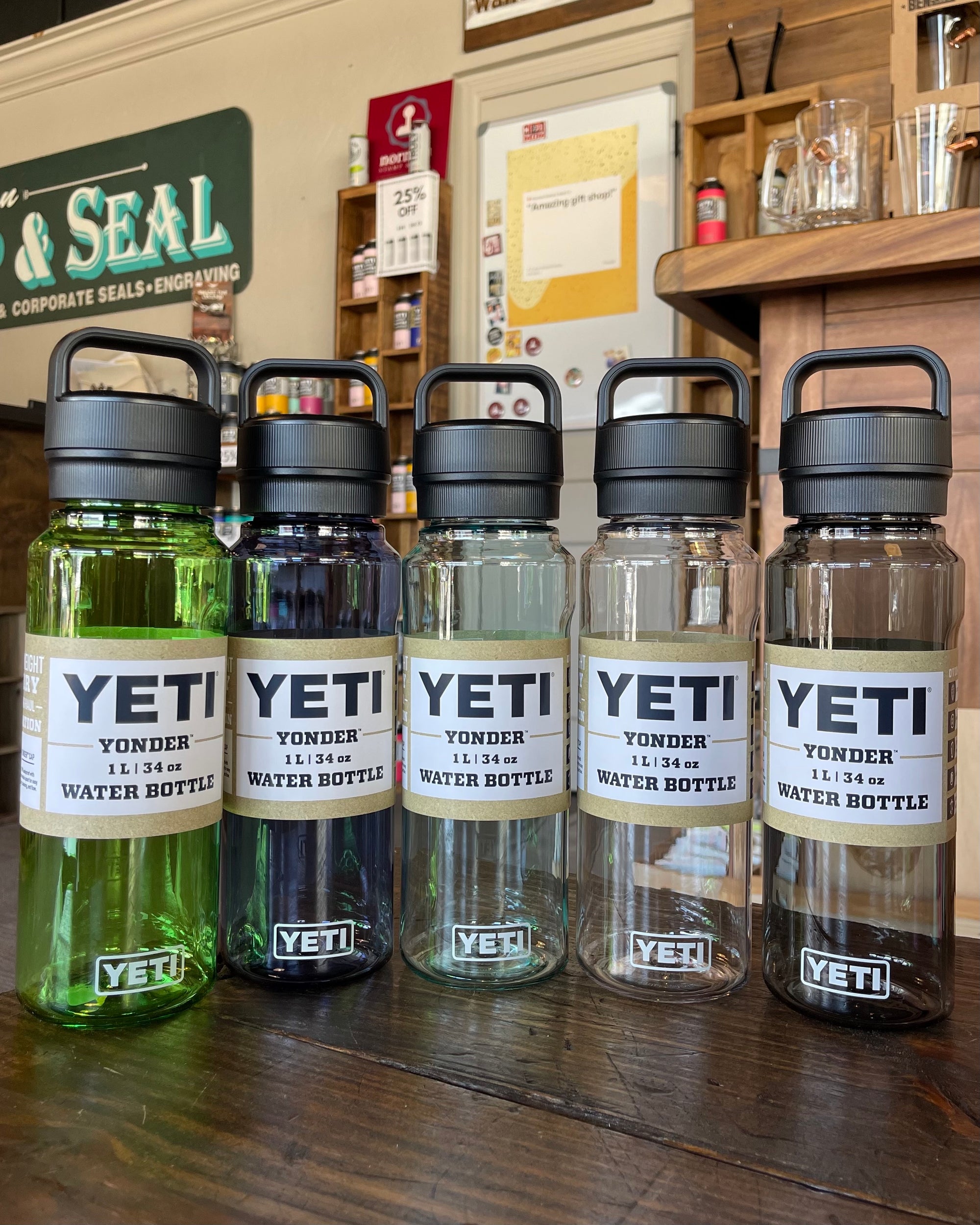 Yeti Yonder 1L Water Bottle with Chug Cap - Seafoam