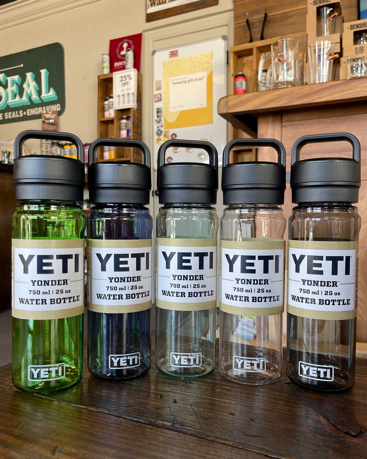 YETI Yonder 750 ml/25 oz Water Bottle with Yonder Chug Cap, Clear