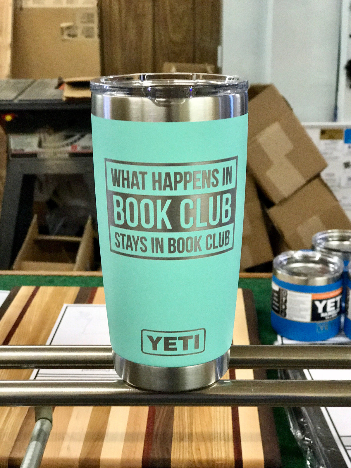 Laser Engraved Authentic YETI Rambler - BOOK CLUB - ImpressMeGifts