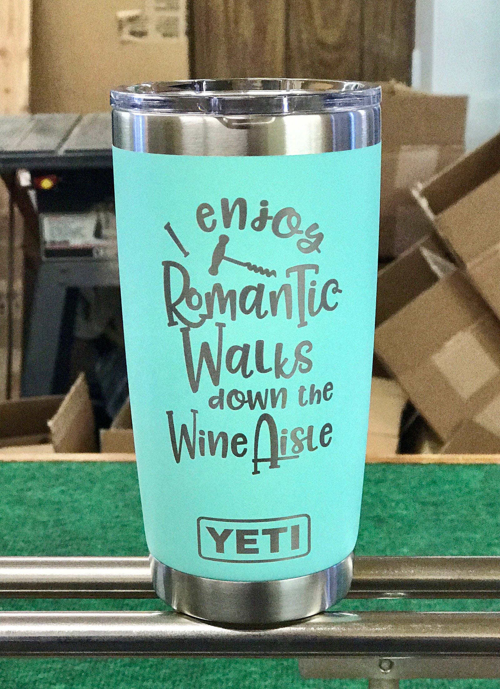 Laser Engraved Authentic YETI Rambler - ROMANTIC WALKS - ImpressMeGifts