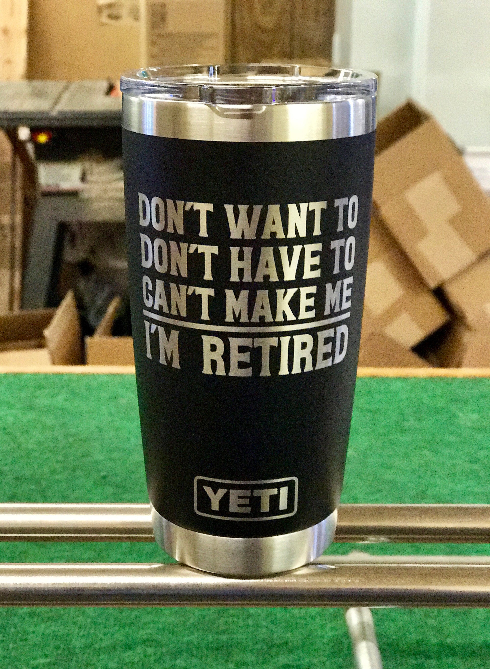 Laser Engraved Authentic YETI Rambler - CAN'T MAKE ME - ImpressMeGifts