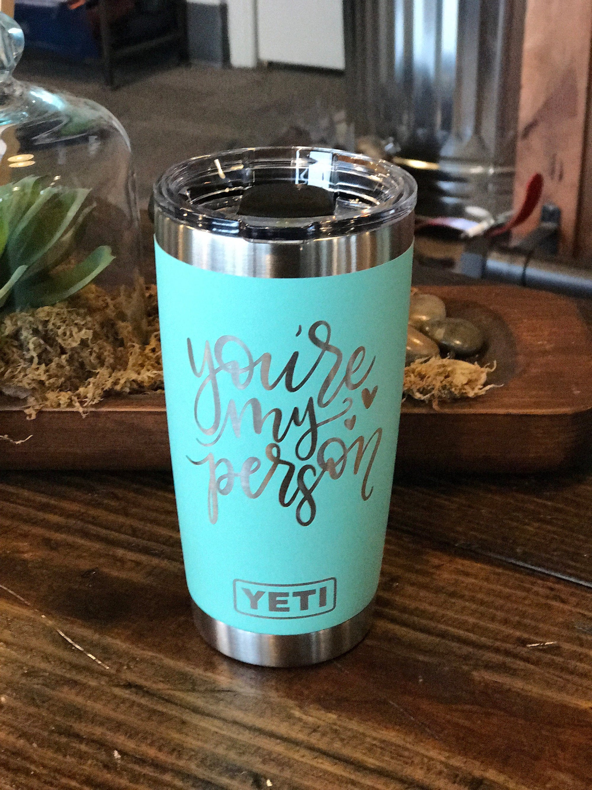 Laser Engraved Authentic YETI Rambler - LET'S GET LIT - ImpressMeGifts