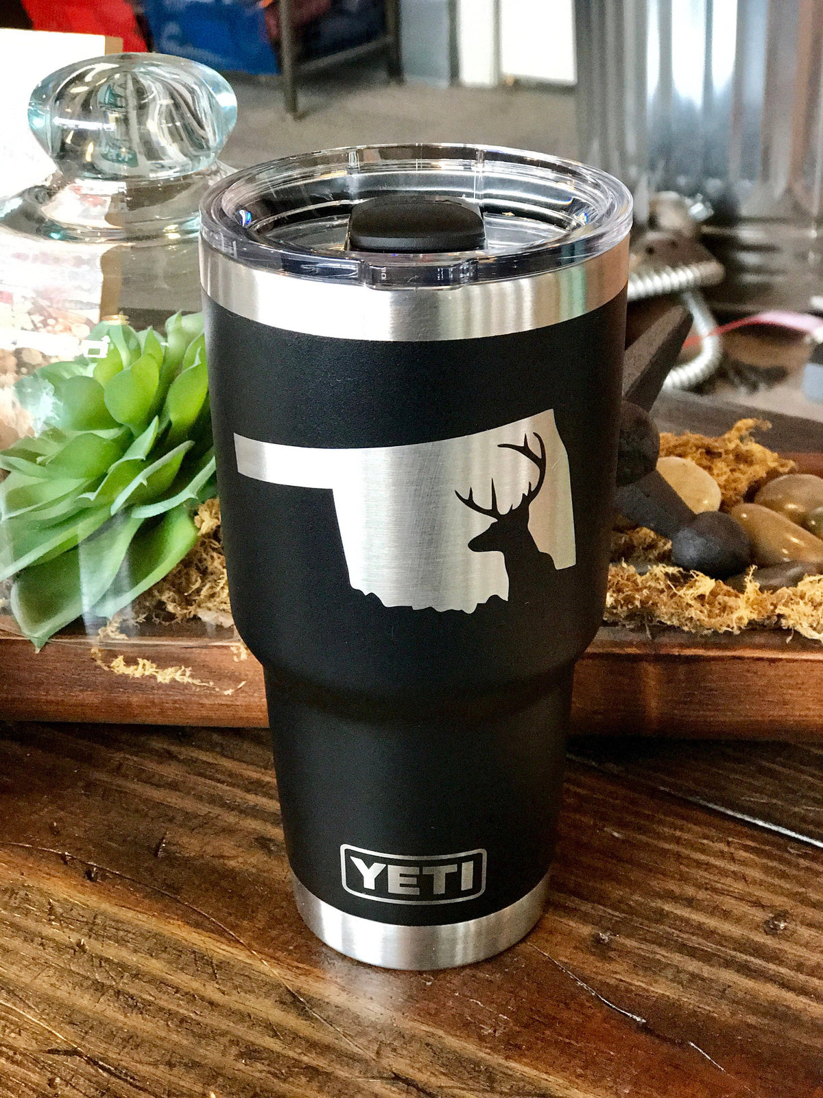 Laser Engraved Authentic YETI Rambler - BELIEVE