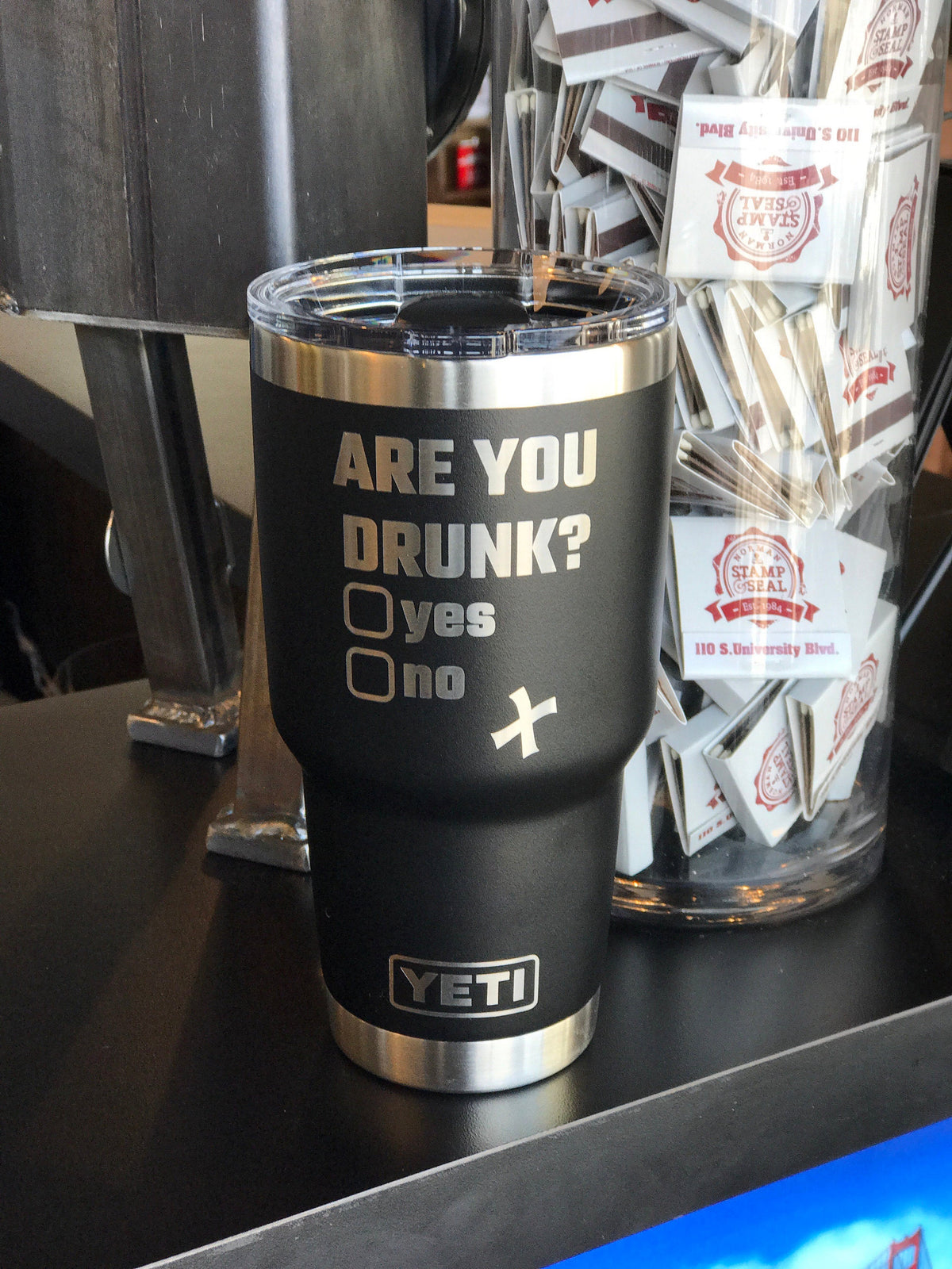 Laser Engraved Authentic YETI Rambler - ARE YOU DRUNK? - ImpressMeGifts