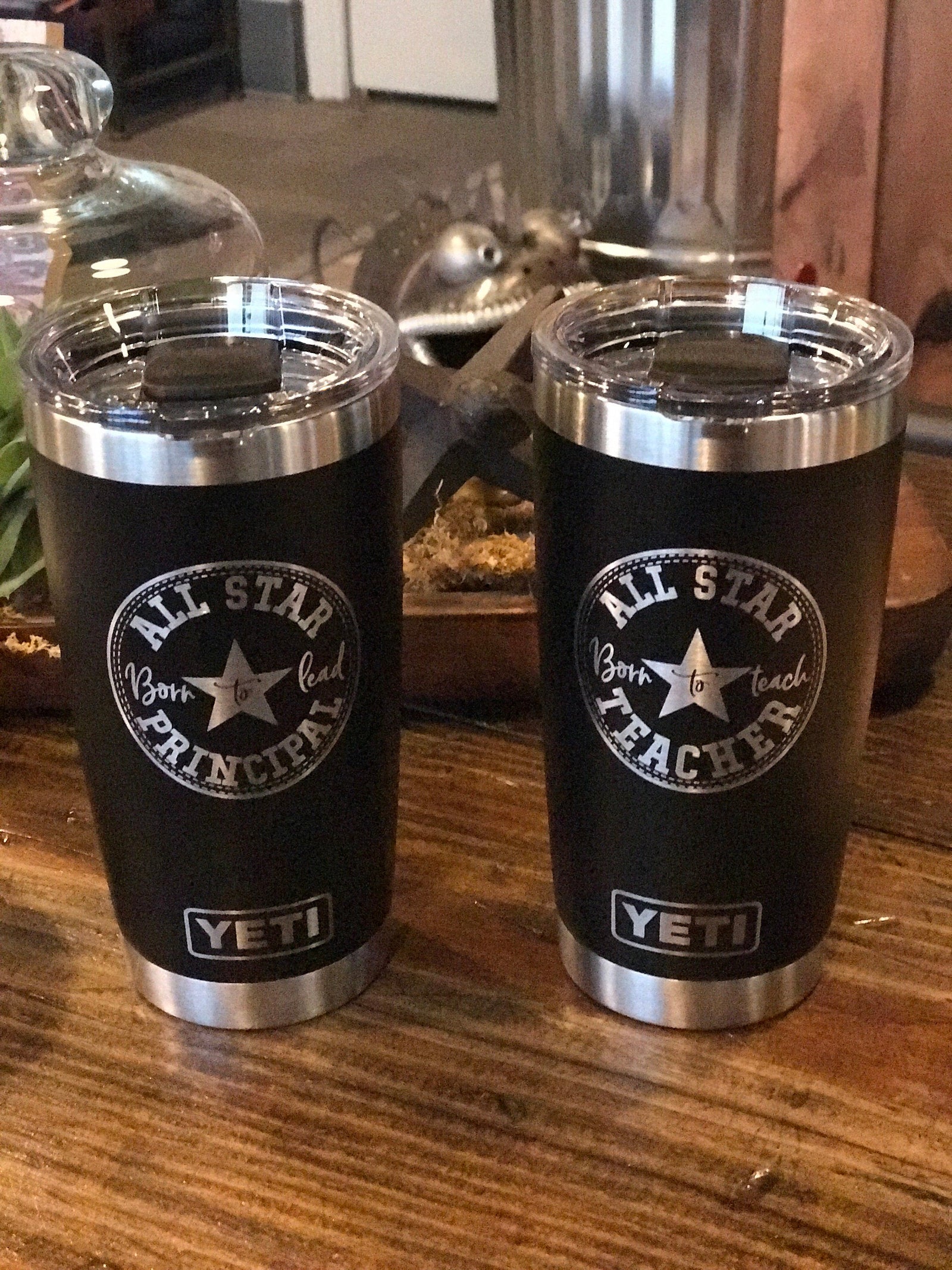 Laser Engraved Authentic YETI Rambler - ALLSTAR TEACHER/PRINCIPAL - ImpressMeGifts