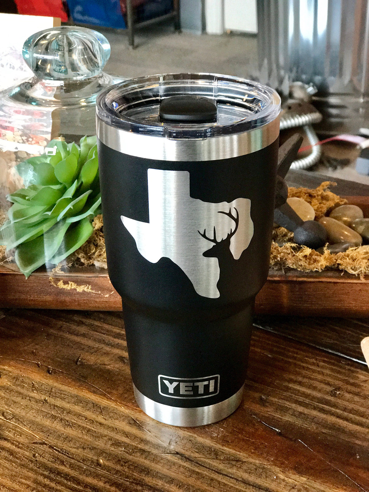 Laser Engraved Authentic YETI Rambler - DEER HUNTER TEXAS - ImpressMeGifts