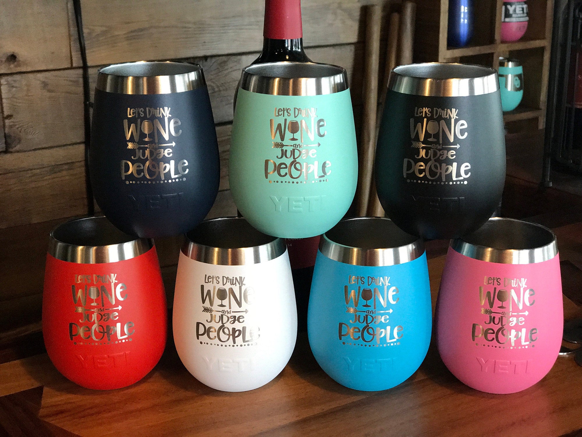Engraved YETI Wine Tumbler, 10oz, Vacuum Sealed Tumblers, Personalized  Travel Mug, Engraved YETI Cups, Customized Yeti Wine Cup 