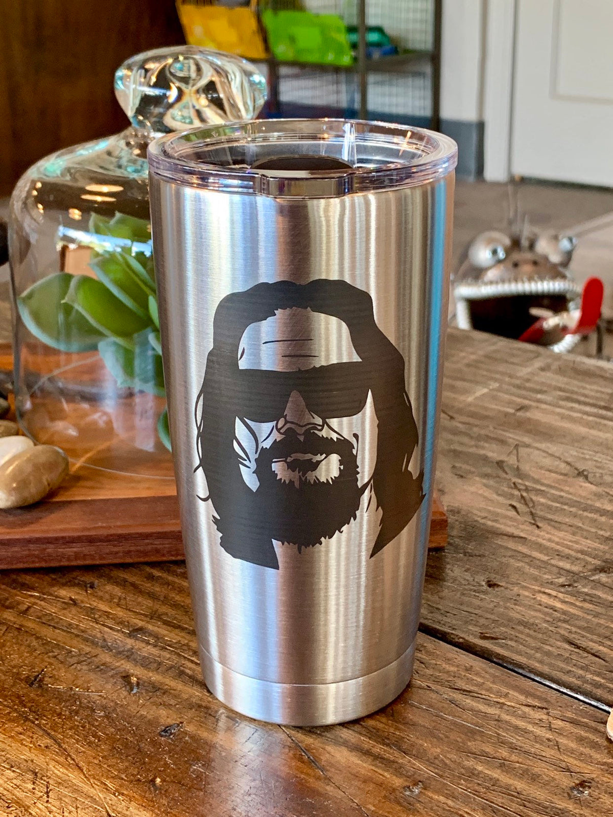 Laser Engraved Authentic YETI Rambler - THE DUDE ABIDES