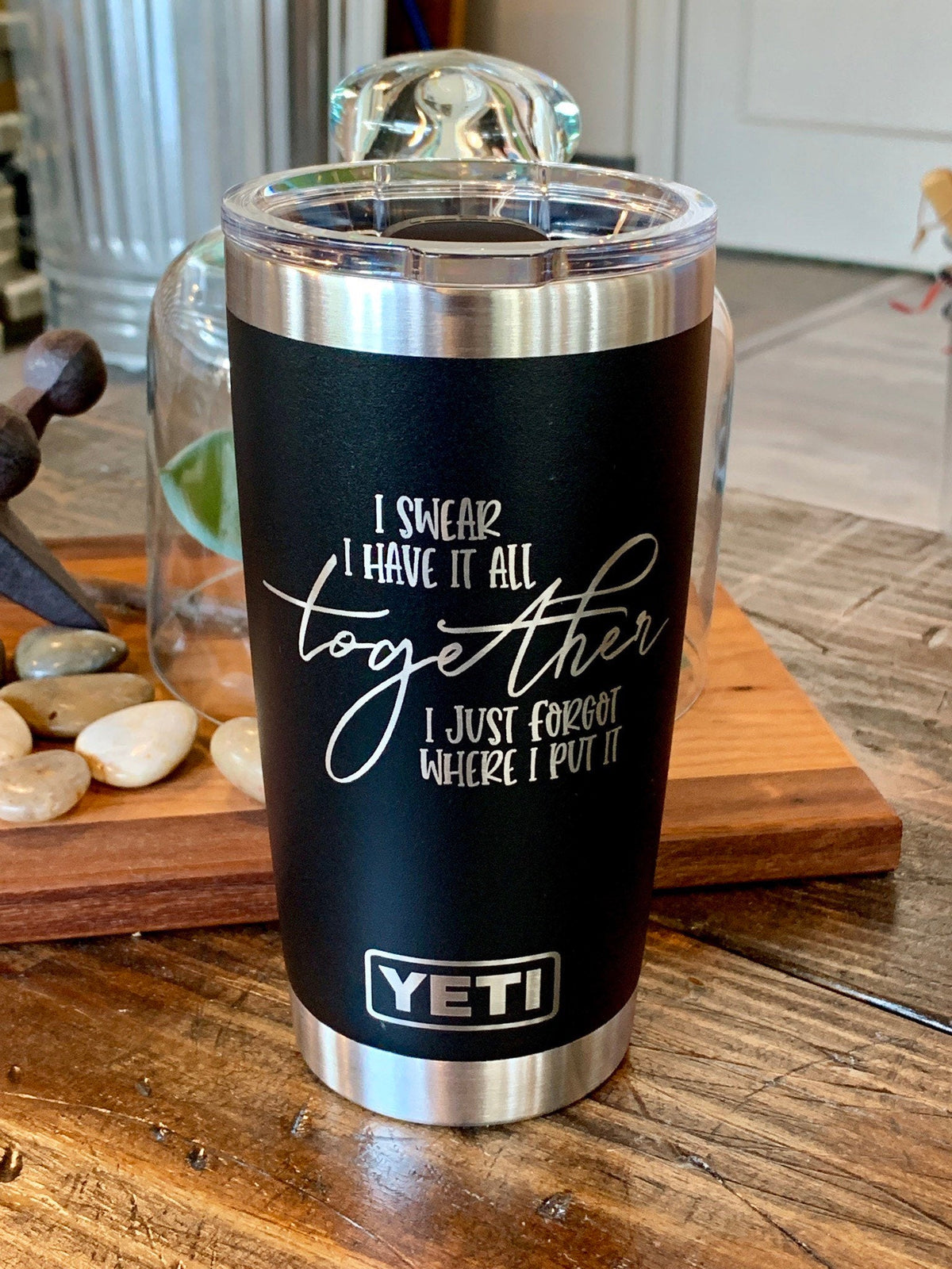 Laser Engraved Authentic YETI Rambler - TOGETHER