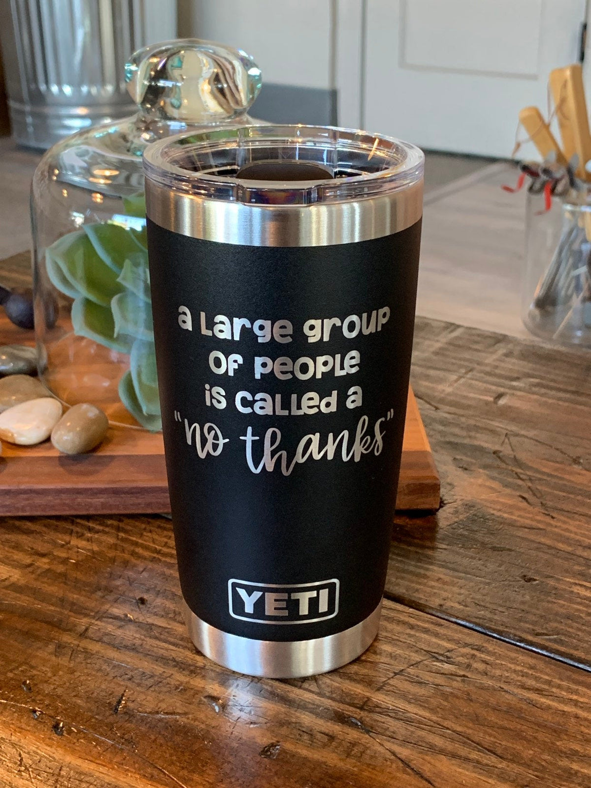 Laser Engraved Authentic YETI Rambler - LET'S GET LIT