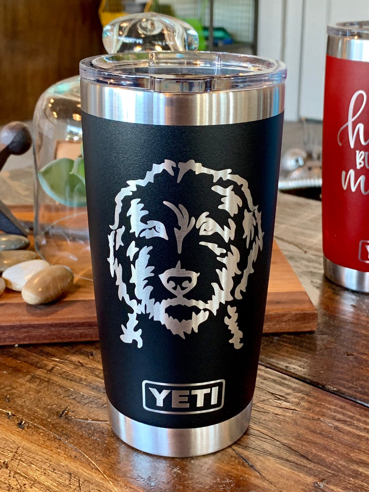 Laser Engraved Authentic YETI Rambler - GERMAN SHEPHERD